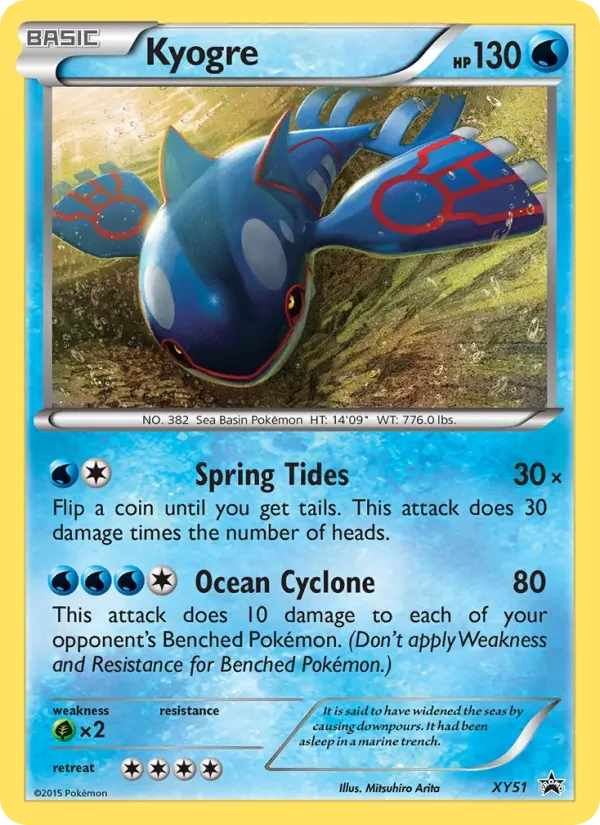 Kyogre XY51 XY Black Star Promos Pokémon card