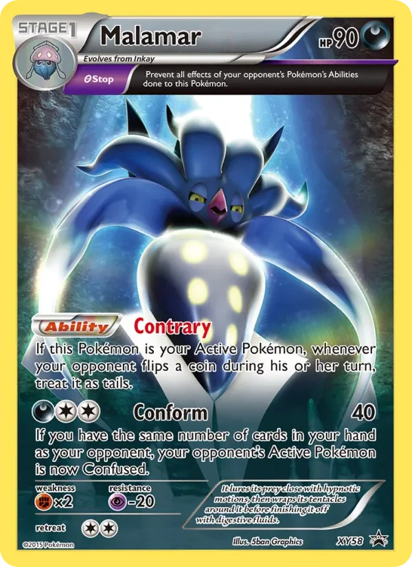 Malamar XY58 XY Black Star Promos Pokémon card