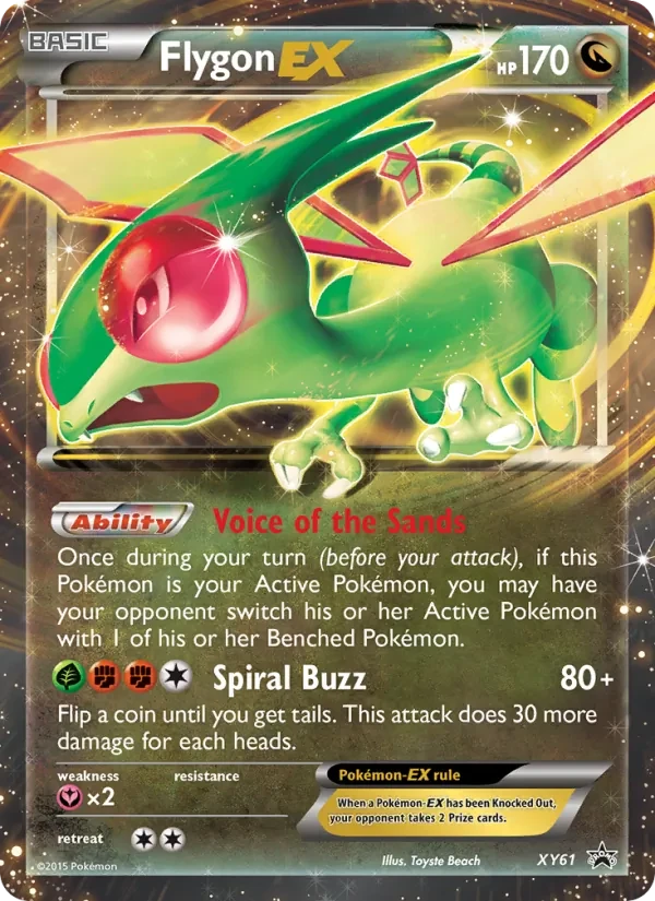 Flygon EX XY61 XY Black Star Promos Pokémon card