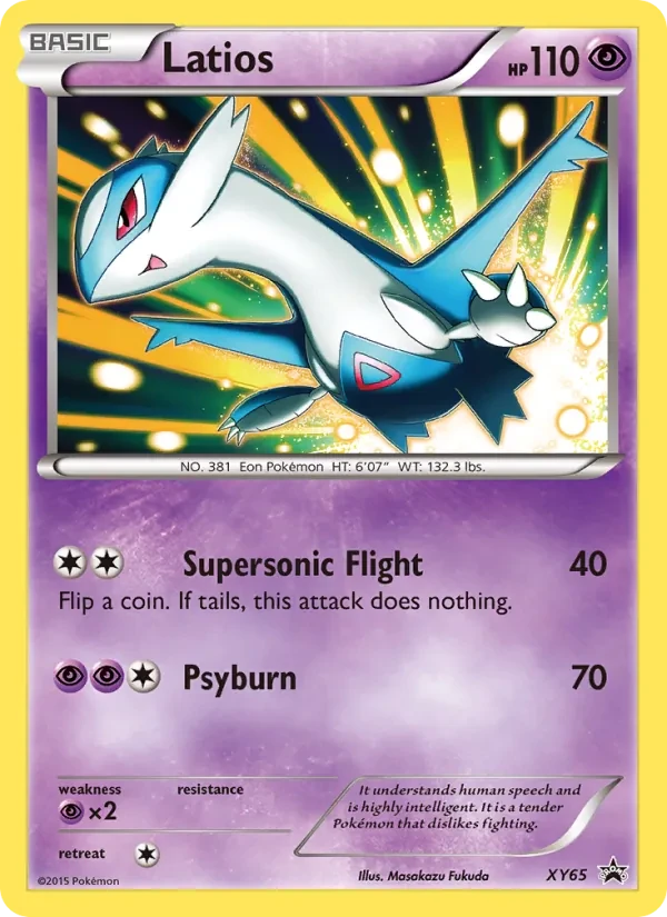 Latios XY65 XY Black Star Promos Pokémon card