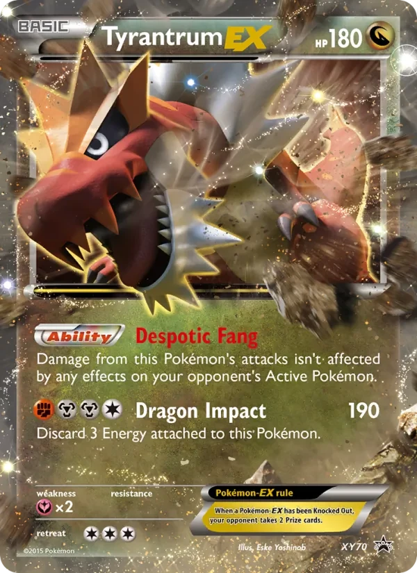 Tyrantrum EX XY70 XY Black Star Promos Pokémon card
