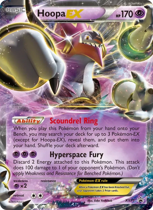 Hoopa EX XY71 XY Black Star Promos Pokémon card