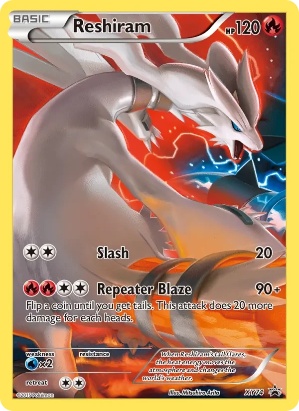 Reshiram XY74 XY Black Star Promos Pokémon Karte