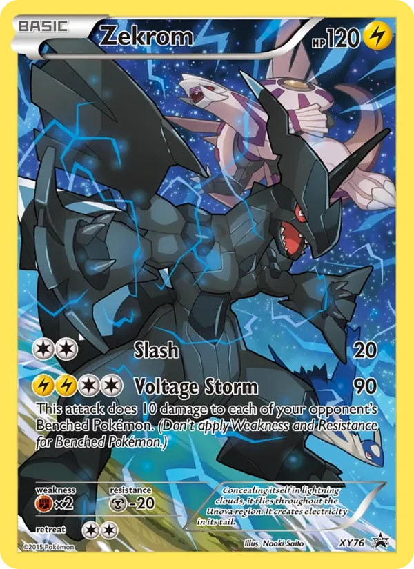Zekrom XY76 XY Black Star Promos Pokémon card