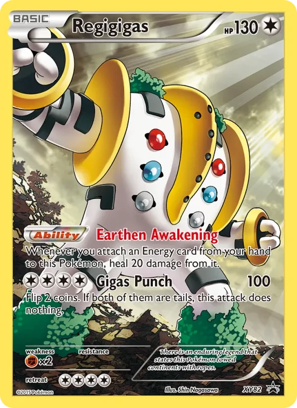 Regigigas XY82 XY Black Star Promos Pokémon card