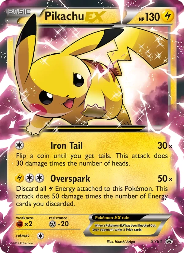 Pikachu EX XY84 XY Black Star Promos Pokémon card