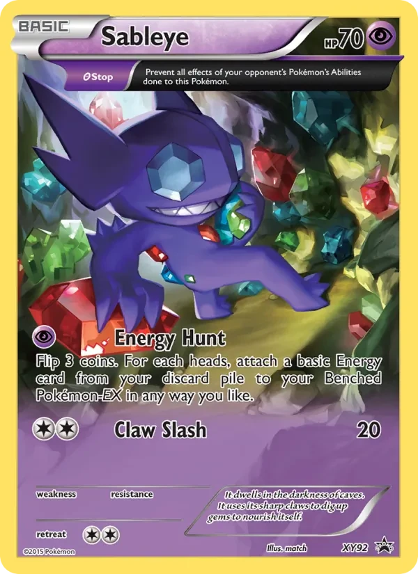 Sableye XY92 XY Black Star Promos Pokémon Karte