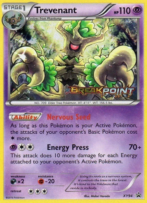 Trevenant XY94 XY Black Star Promos Pokémon Karte