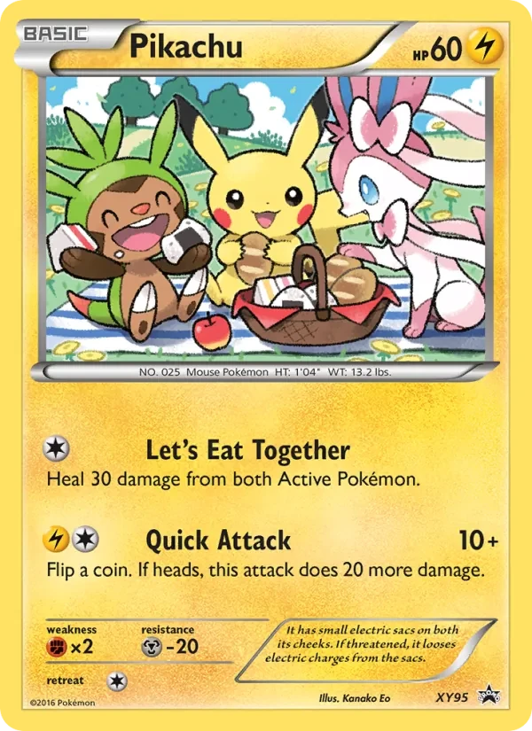 Pikachu XY95 XY Black Star Promos Pokémon card