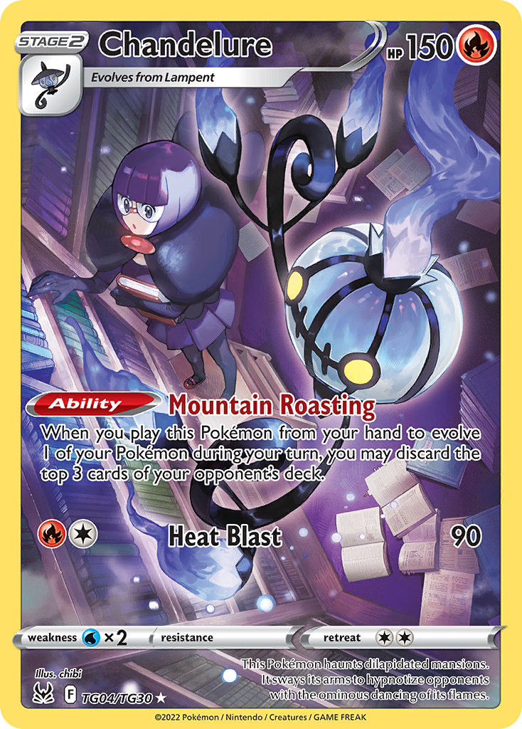 Chandelure TG04 Lost Origin Trainer Gallery Pokémon card