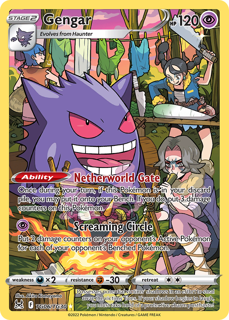 Gengar TG06 Lost Origin Trainer Gallery Pokémon card