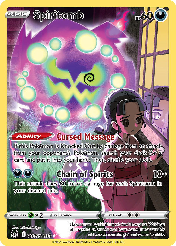 Spiritomb TG09 Lost Origin Trainer Gallery Pokémon card