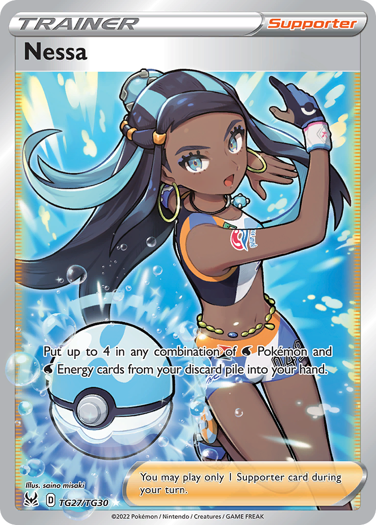 Carta Pokémon Nessa TG27 Lost Origin Trainer Gallery