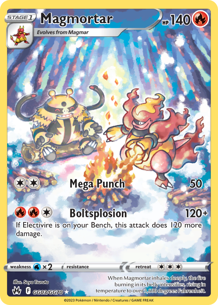 Carte Pokémon Magmortar GG03 Crown Zenith Galarian Gallery
