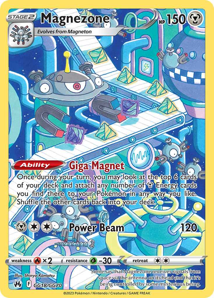 Magnezone GG18 Crown Zenith Galarian Gallery Pokémon card