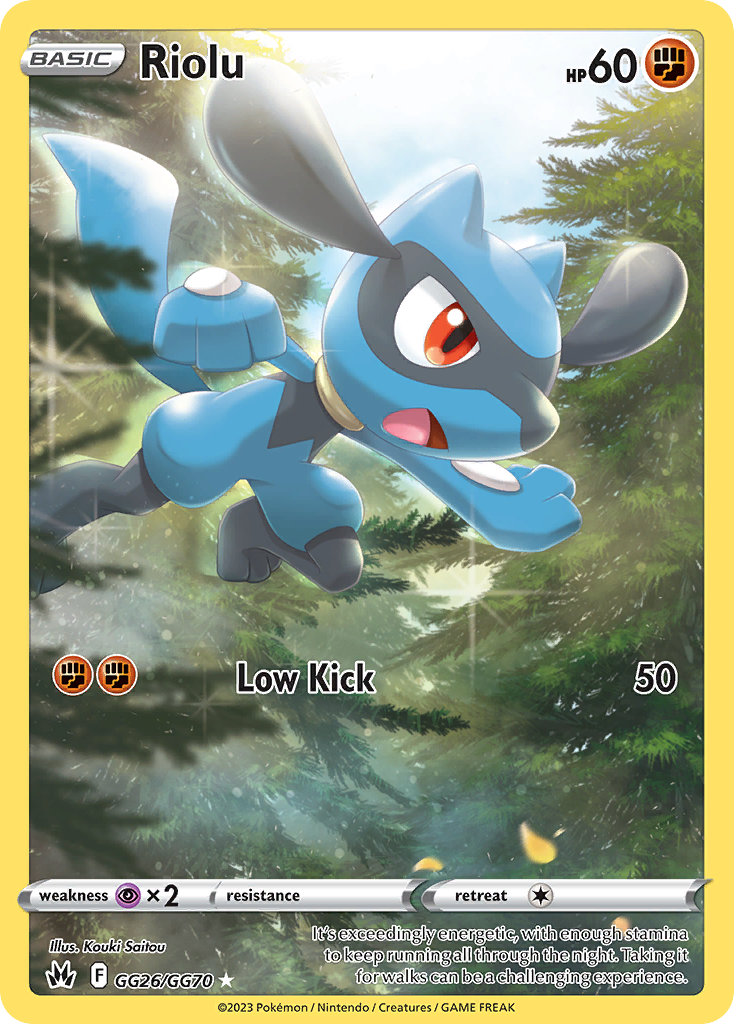 Riolu GG26 Crown Zenith Galarian Gallery Pokémon Karte