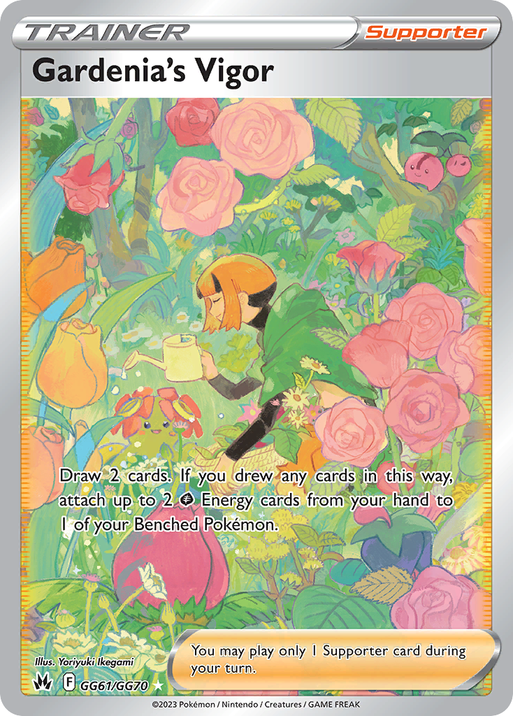 Gardenia's Vigor GG61 Crown Zenith Galarian Gallery Pokémon Karte