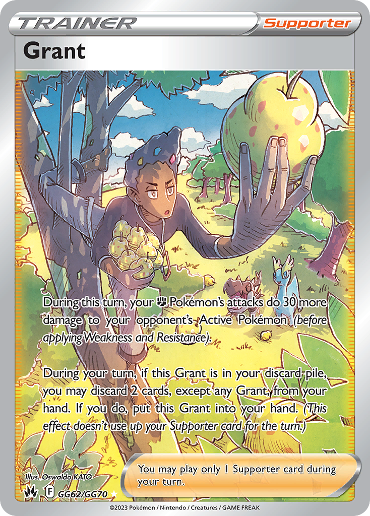 Grant GG62 Crown Zenith Galarian Gallery Pokémon card