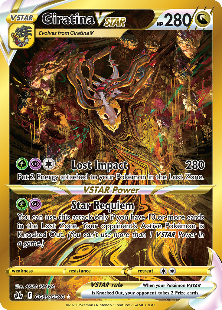 Giratina VSTAR GG69 Crown Zenith Galarian Gallery Pokémon kaart