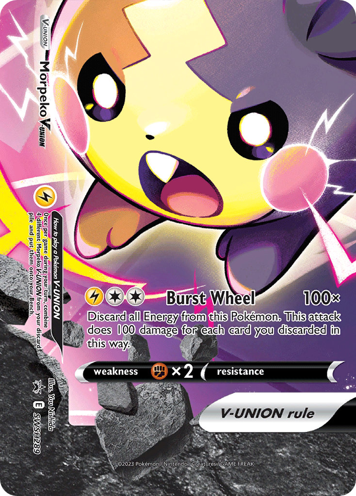 Carte Pokémon Morpeko V-UNION SWSH289 SWSH Black Star Promos