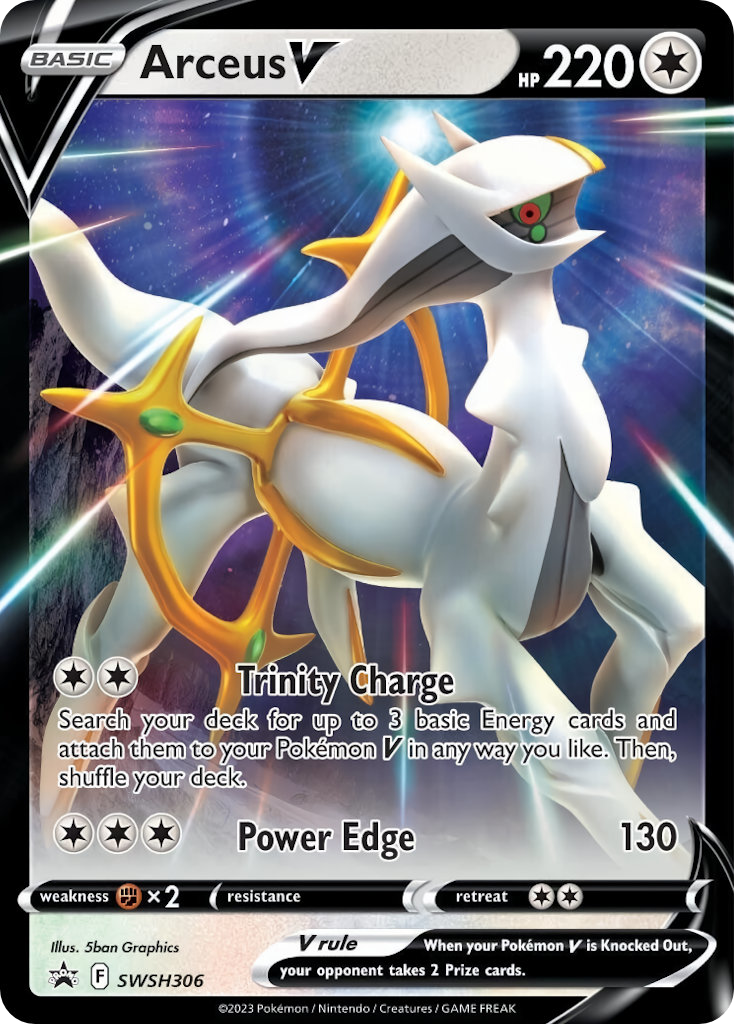 Arceus V SWSH306 SWSH Black Star Promos Pokémon Karte