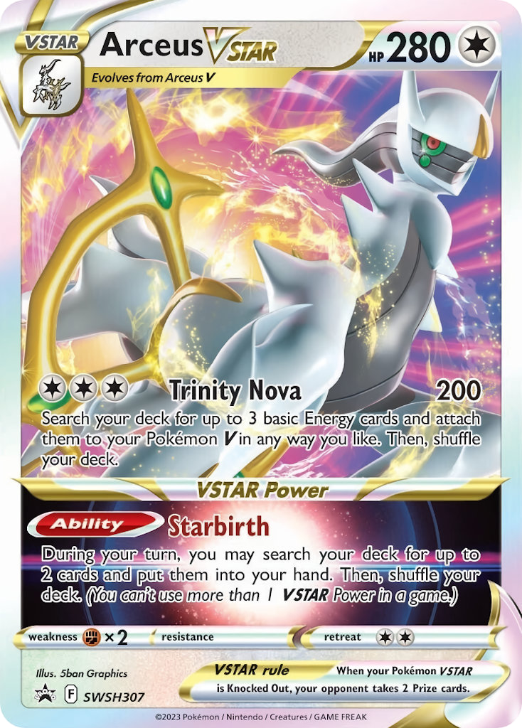 Arceus VSTAR SWSH307 SWSH Black Star Promos Pokémon card