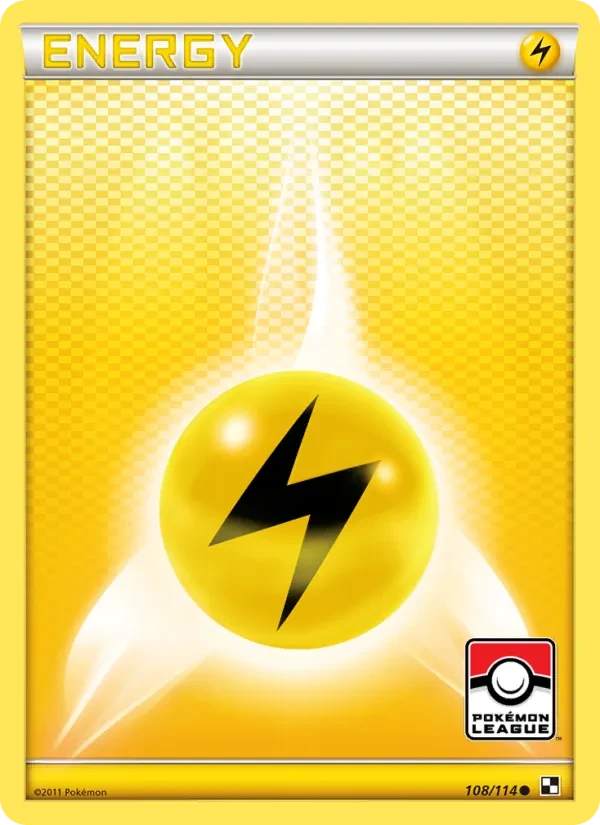 Lightning Energy 108/114 Black & White Pokémon card