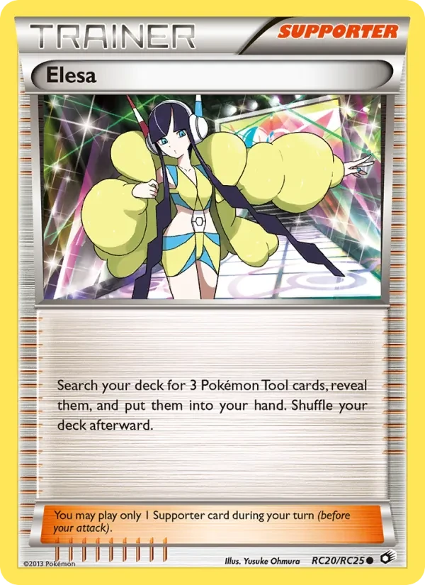 Elesa RC20 Legendary Treasures Pokémon card