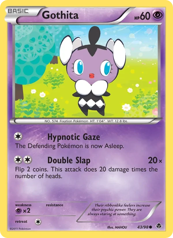 Gothita 43/98 Emerging Powers Pokémon card