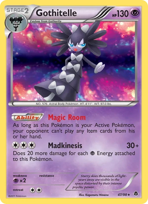 Carta Pokémon Gothitelle 47/98 Emerging Powers