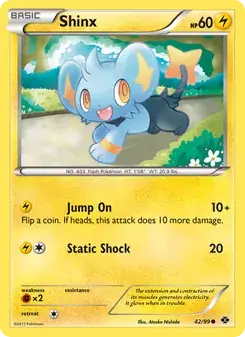 Shinx 42/99 Next Destinies Pokémon card