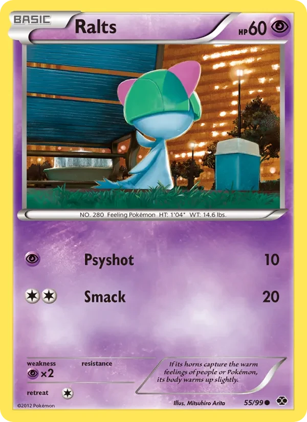 Ralts 55/99 Next Destinies Pokémon card