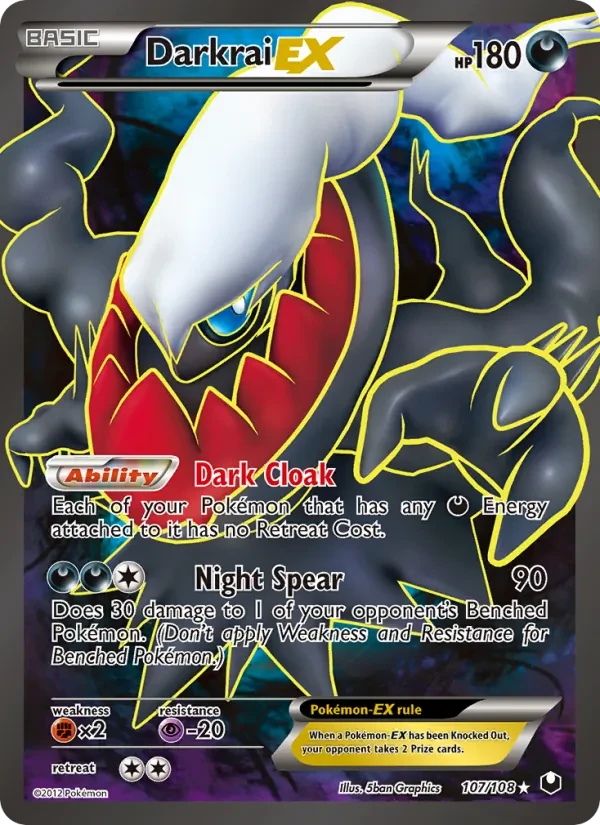Darkrai-EX 107/108 Dark Explorers Pokémon Karte