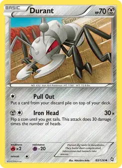 Durant 83/124 Dragons Exalted Pokémon card