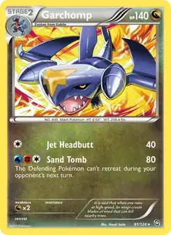 Garchomp 91/124 Dragons Exalted Pokémon card