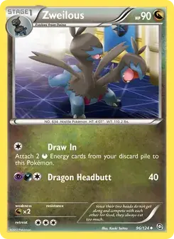 Zweilous 96/124 Dragons Exalted Pokémon card