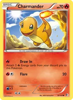 Charmander 18/149 Boundaries Crossed Pokémon card