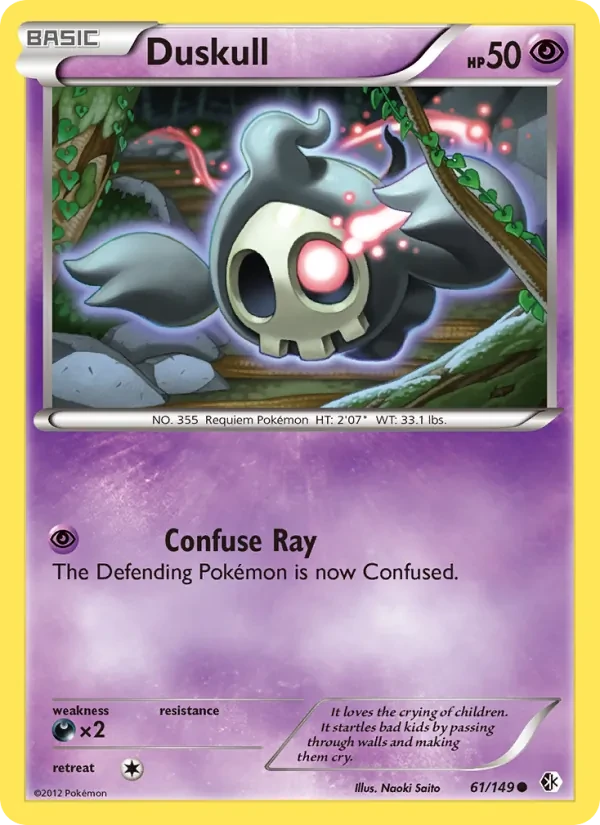 Duskull 61/149 Boundaries Crossed Pokémon card