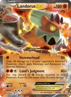 Landorus-EX 89/149 Boundaries Crossed Pokémon card