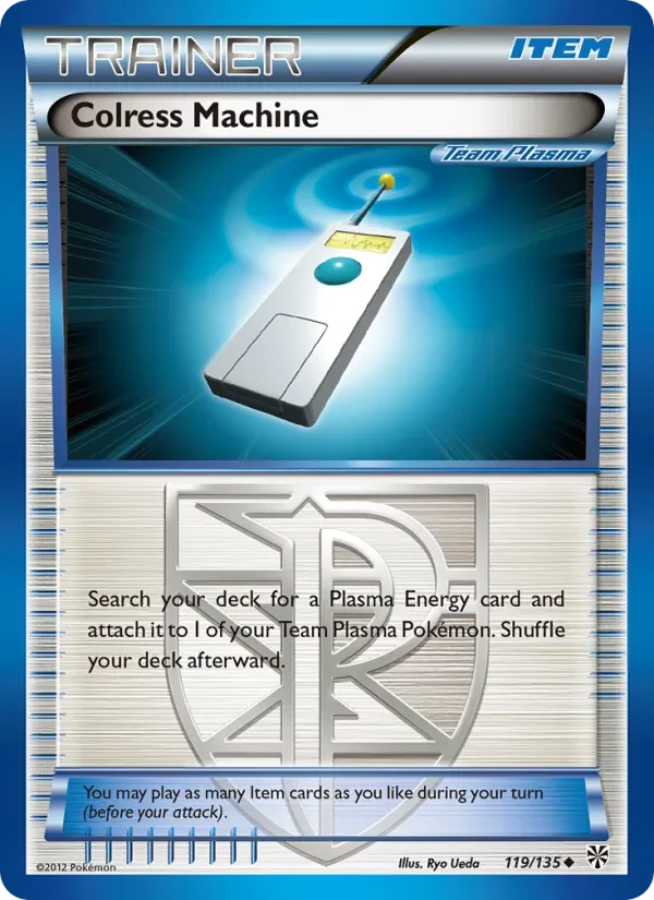 Colress Machine 119/135 Plasma Storm Pokémon card