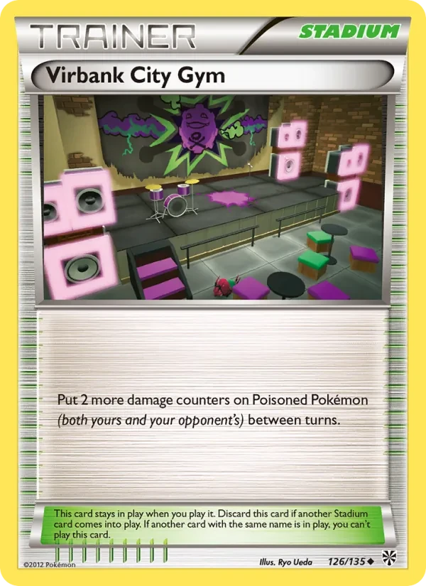 Carta Pokémon Virbank City Gym 126/135 Plasma Storm