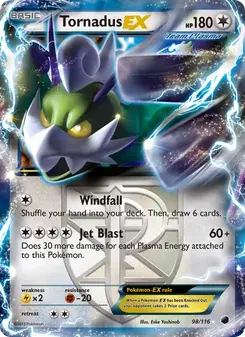Tornadus-EX 98/116 Plasma Freeze Pokémon card