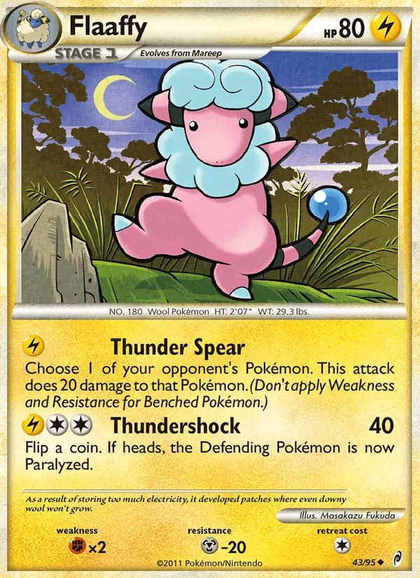 Flaaffy 43/95 Call of Legends Pokémon card