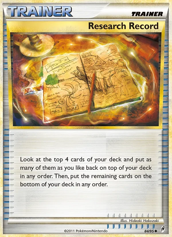 Research Record 84/95 Call of Legends Pokémon card