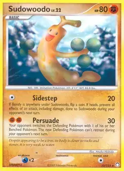 Sudowoodo 35/123 Mysterious Treasures Pokémon card