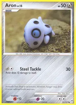 Aron 71/123 Mysterious Treasures Pokémon card