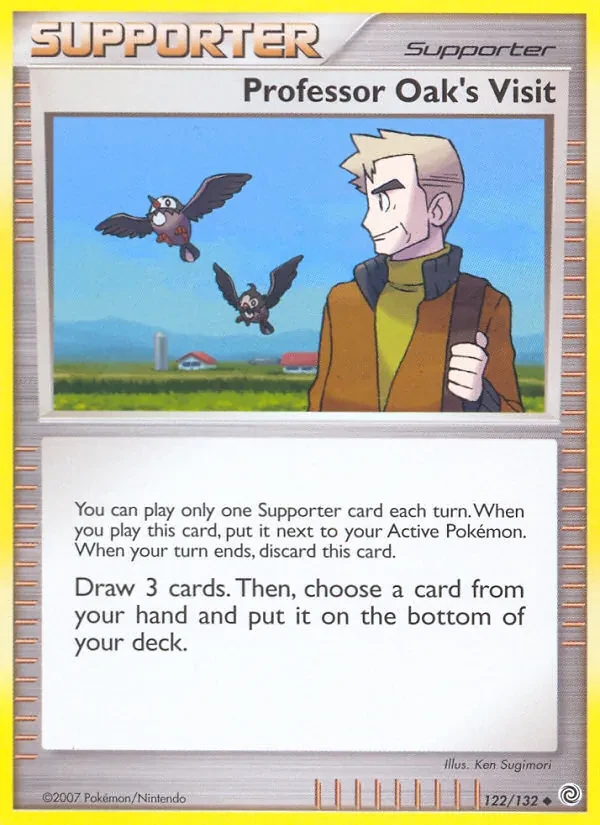 Professor Oak's Visit 122/132 Secret Wonders Pokémon Karte