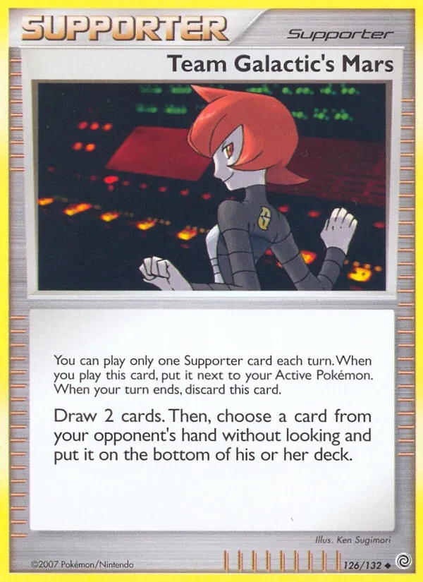 Team Galactic's Mars 126/132 Secret Wonders Pokémon card