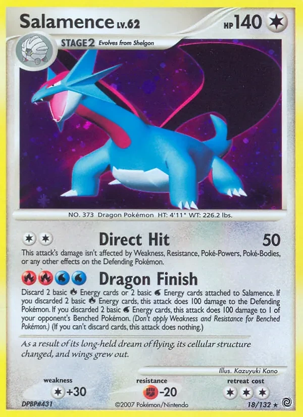 Salamence 18/132 Secret Wonders Pokémon card