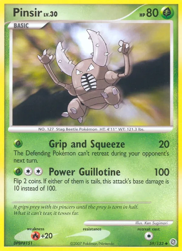 Pinsir 59/132 Secret Wonders Pokémon card